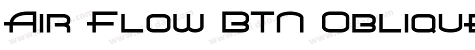 Air Flow BTN Oblique字体转换